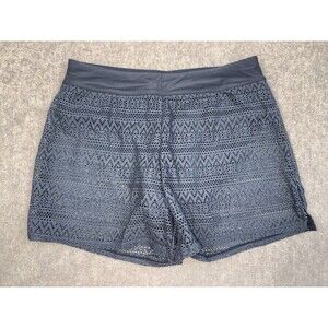 Attraco Charmo Women’s Swim Shorts Charcoal Built In Liner UPF 50 Sz LG NWT